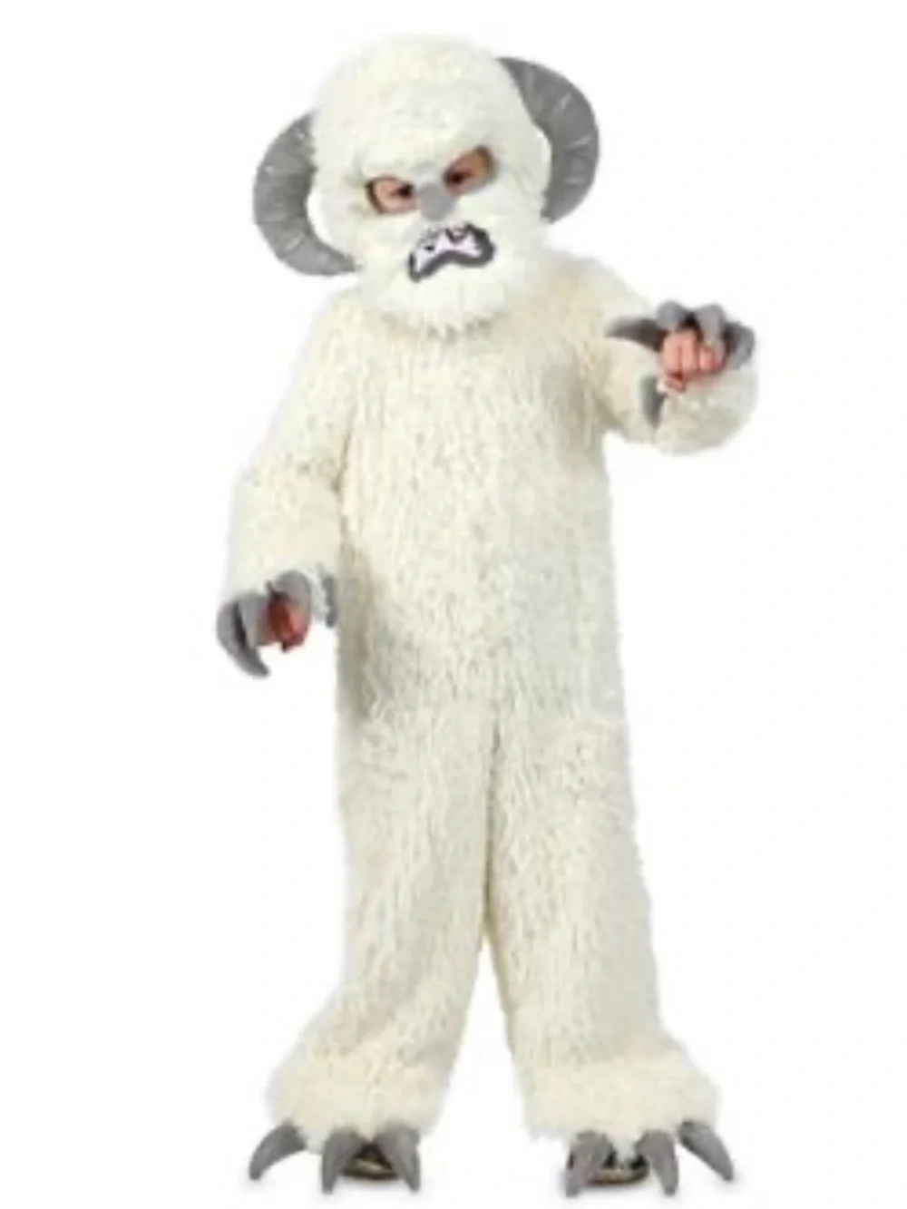 Star Wars White Wampa Plush Costume with Gray Accents - Picture 1 of 11
